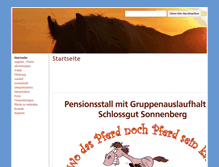 Tablet Screenshot of pensionsstall-sonnenberg.ch